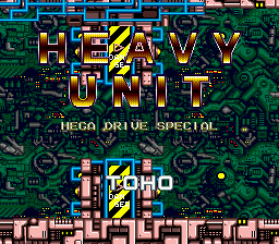 Heavy Unit - Mega Drive Special (Japan) Title Screen
